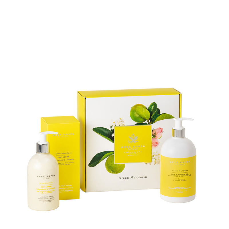 ACCA KAPPA Green Mandarin Gift Set of Shower Gel (500ml) and Body Lotion (300ml)