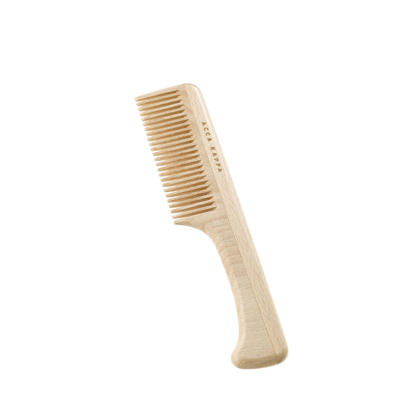 ACCA KAPPA Beech Wood Fine Tooth Comb