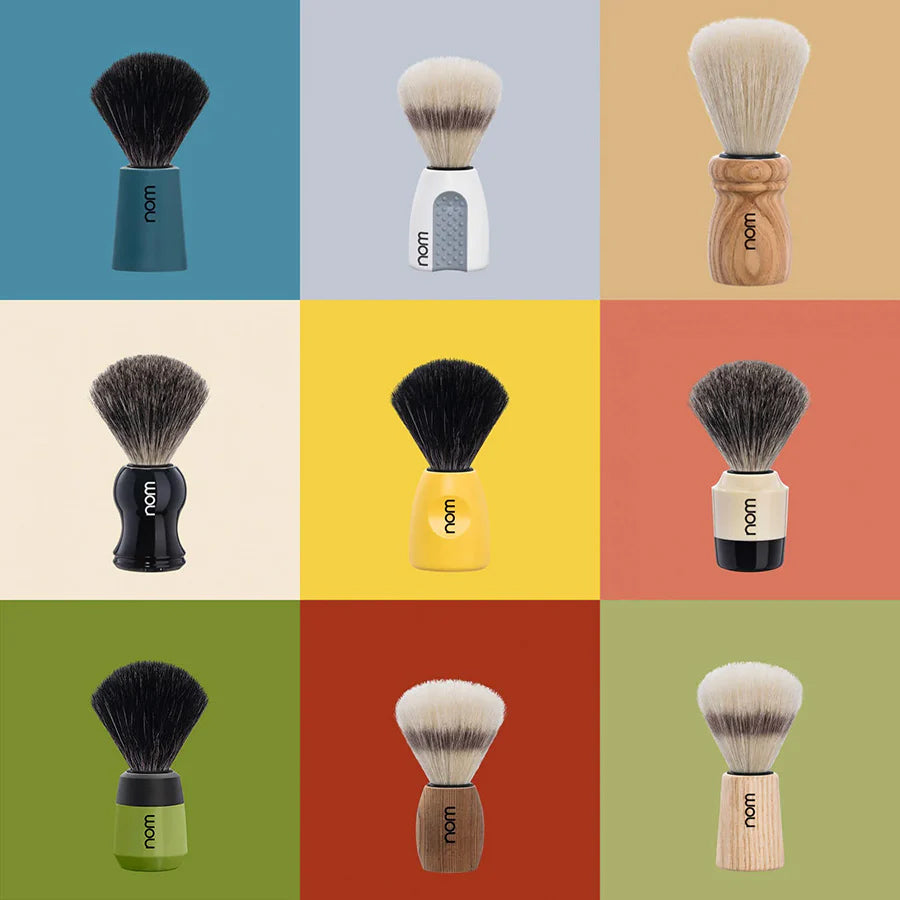 nom shaving brushes