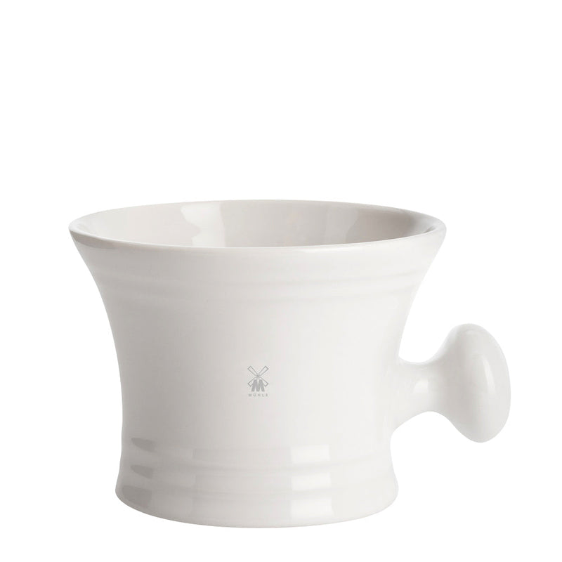 MÜHLE White Porcelain Shaving Crucible with Handle