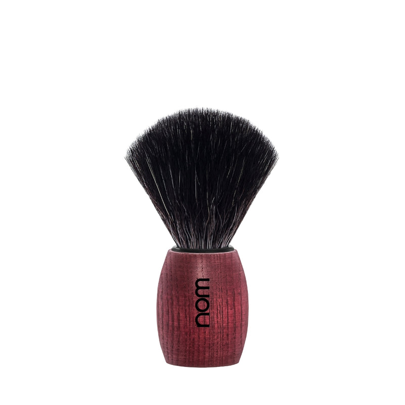 nom OLE Black Fibre Shaving Brush in Blushed Ash