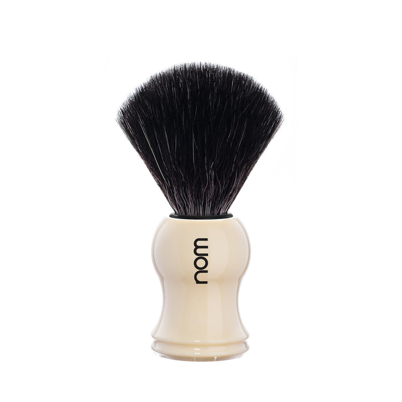 nom GUSTAV Black Fibre Shaving Brush in Cream