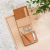 MÜHLE Travel Manicure Set in Cowhide Case