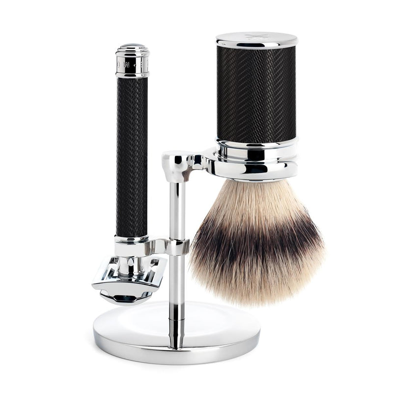 MÜHLE Safety Razor and Vegan Friendly Shaving Brush Set 