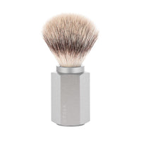 MÜHLE Hexagon Vegan Shaving Brush in Silver