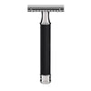 Muhle Traditional series black and chrome safety razor closed comb